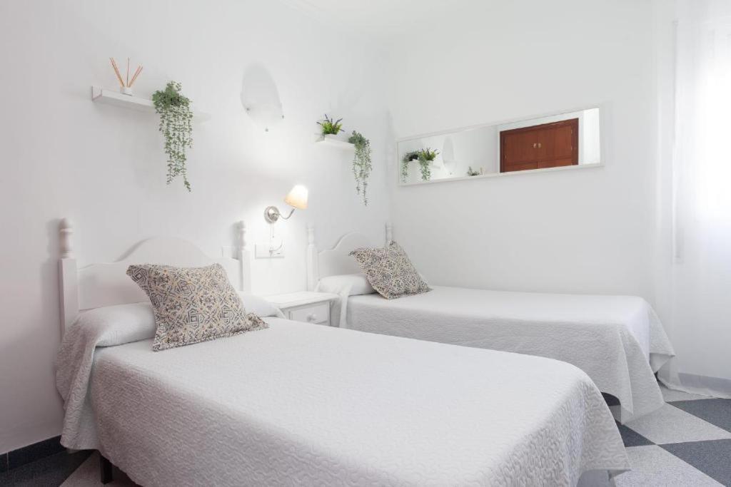 Hostal Restaurante La Giralda Rota Bagian luar foto
